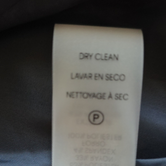 Calvin Klein Navy Pinstripe Blazer - Size 14 - Picture 9 of 10